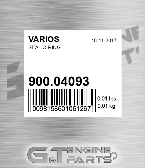 900.04093 Seal O-ring