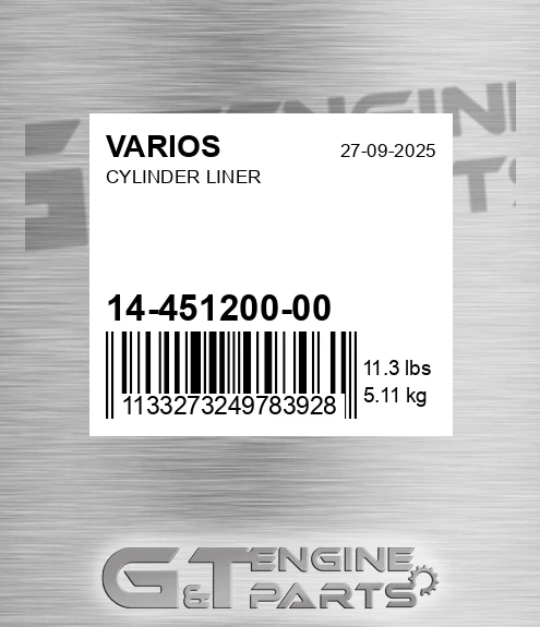 14-451200-00 Cylinder Liner