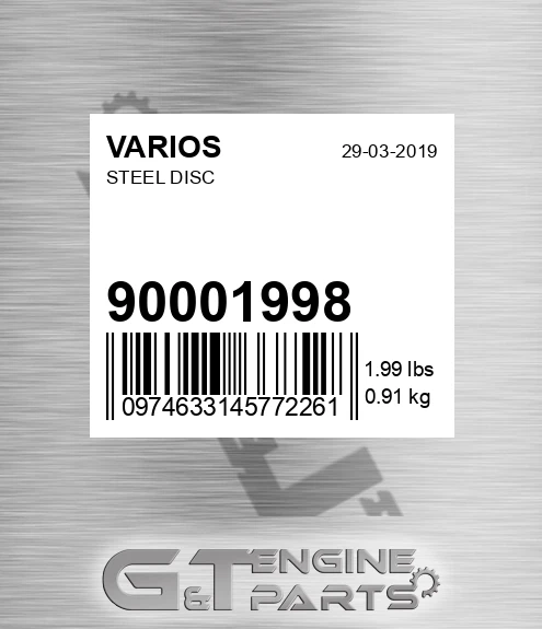 900.01998 Steel Disc for VARIOS