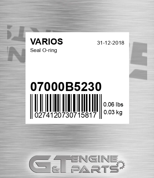 07000B5230 Seal O-ring