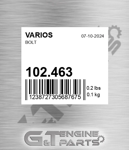 102.463 Bolt