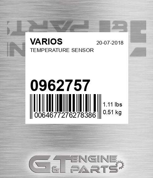 096.2757 Temperature Sensor for VARIOS