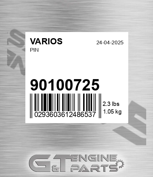 901.00725 Pin for VARIOS