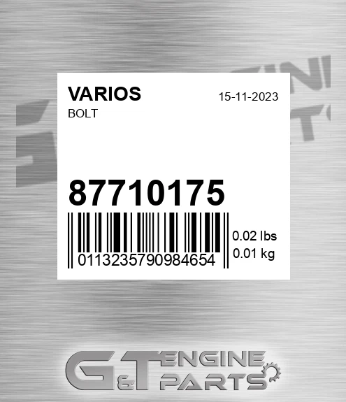 87710175 Bolt