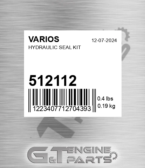 512112 Hydraulic Seal Kit