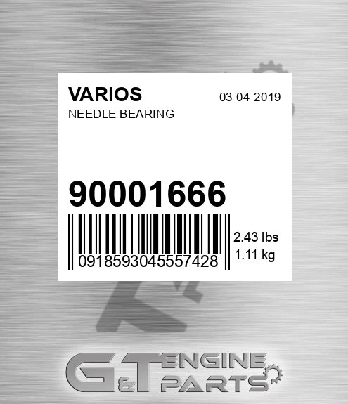 900.01666 Needle Bearing for VARIOS