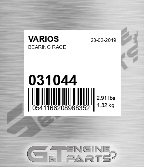 031.044 Bearing Race for VARIOS