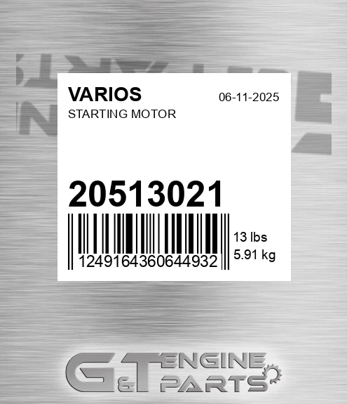 20513021 Starting Motor