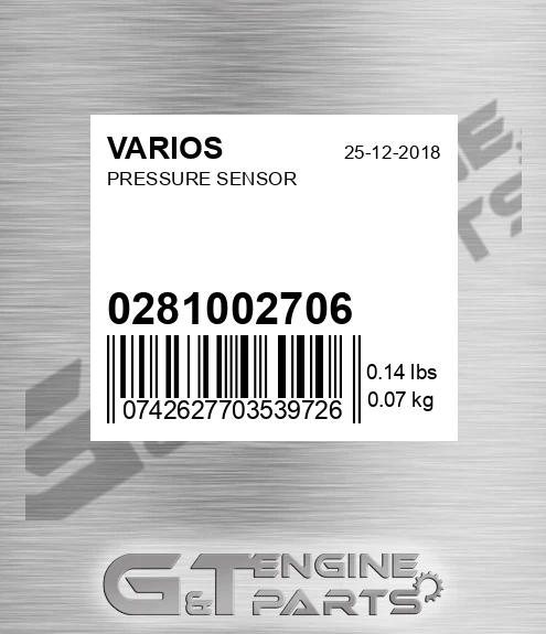0281002706 Pressure Sensor