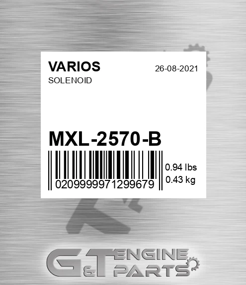 MXL-2570-B Solenoid
