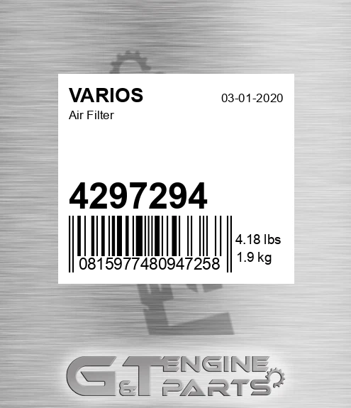 4297294 Air Filter