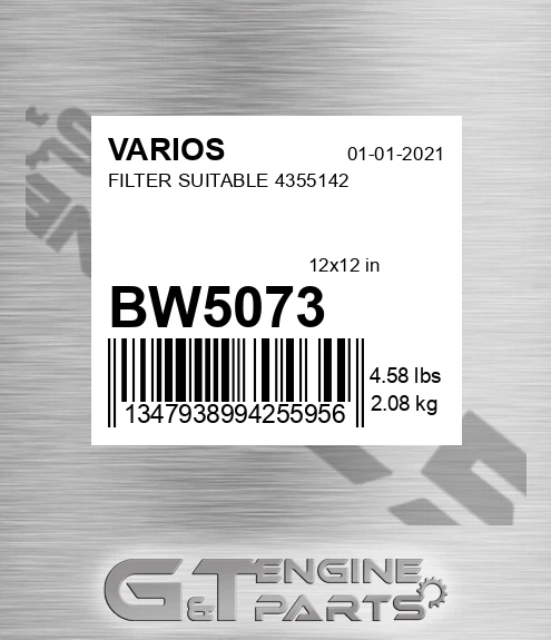 BW5073 VARIOS Filter Suitable 4355142