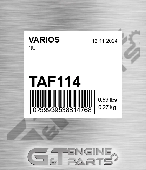 TAF114 Nut