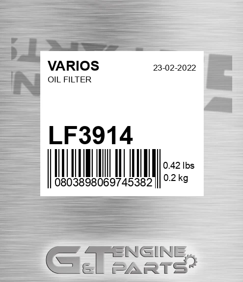 LF3914 Oil Filter
