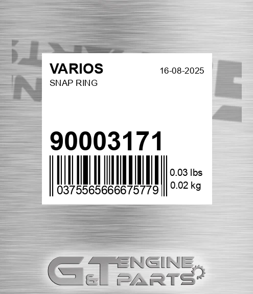 90003171 Snap Ring for VARIOS
