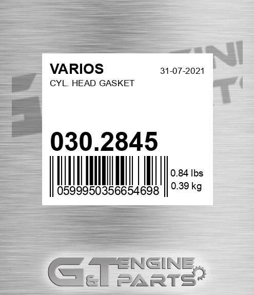 030.2845 Cyl. Head Gasket
