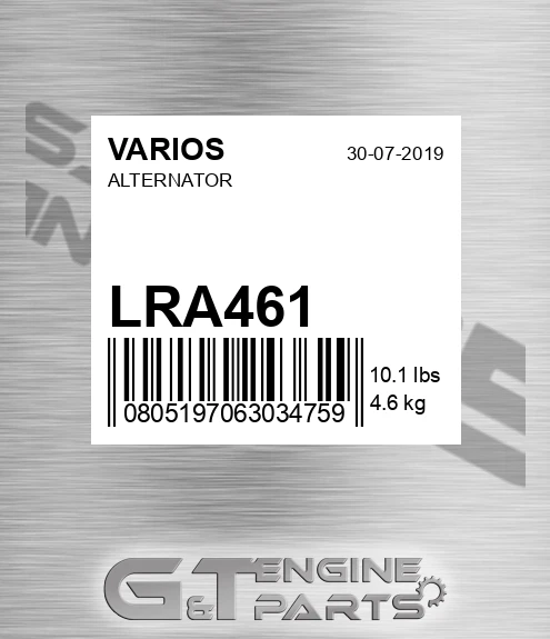 LRA461+ Alternator