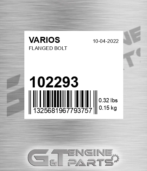 102.293 Flanged Bolt