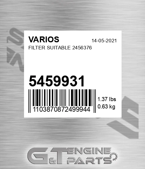5459931 Filter Suitable 2456376