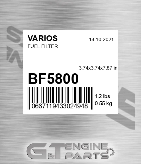BF5800 VARIOS Fuel Filter