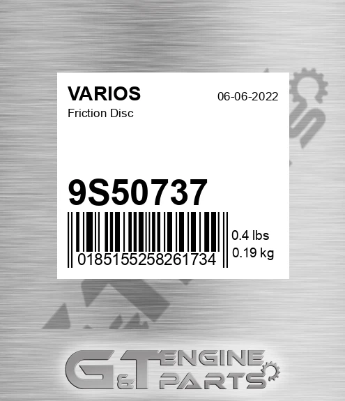 9S50737 Friction Disc