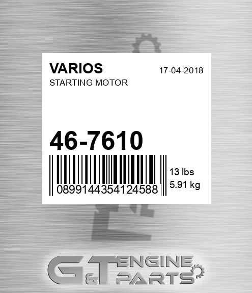 46-7610 Starting Motor