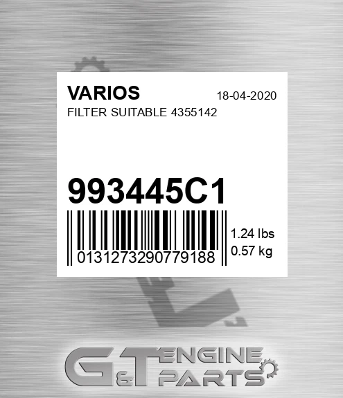 993445C1 Filter Suitable 4355142