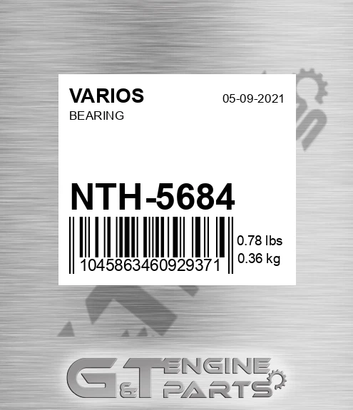 NTH-5684 Bearing for VARIOS