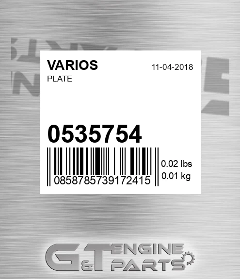 0535754 Plate