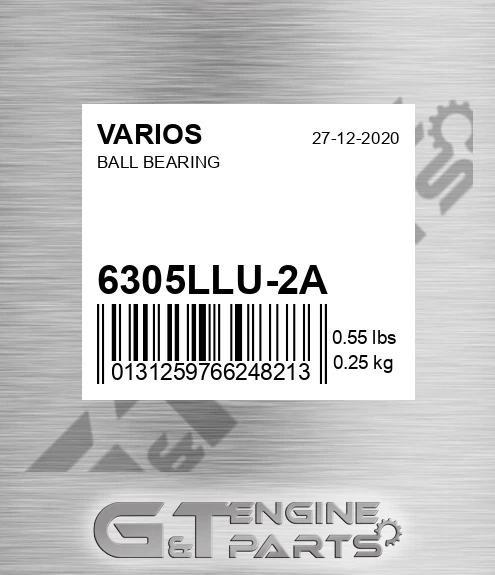 6305LLU/2A Ball Bearing