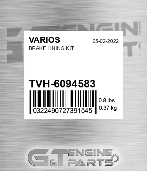 TVH/6094583 Brake Lining Kit