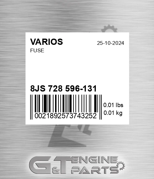 8JS 728 596-131 Fuse