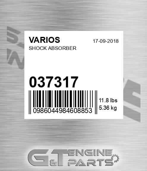 037.317 Shock Absorber for VARIOS
