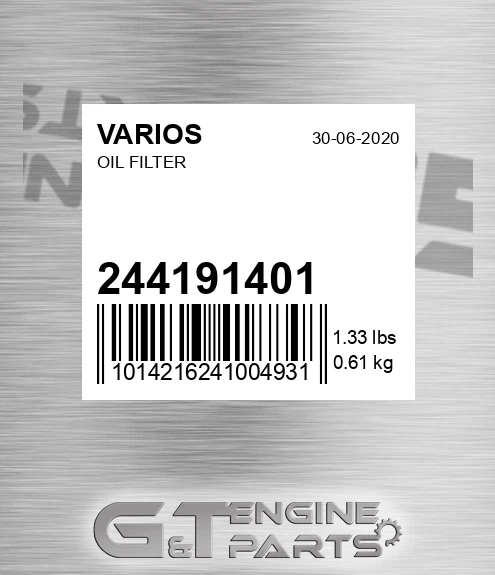 244191401 Oil Filter
