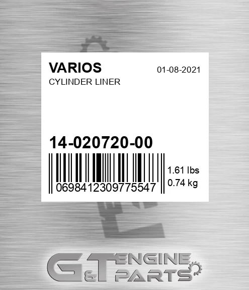 14-020720-00 Cylinder Liner