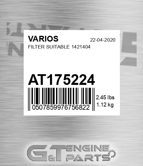 AT175224 VARIOS Filter Suitable 1421404
