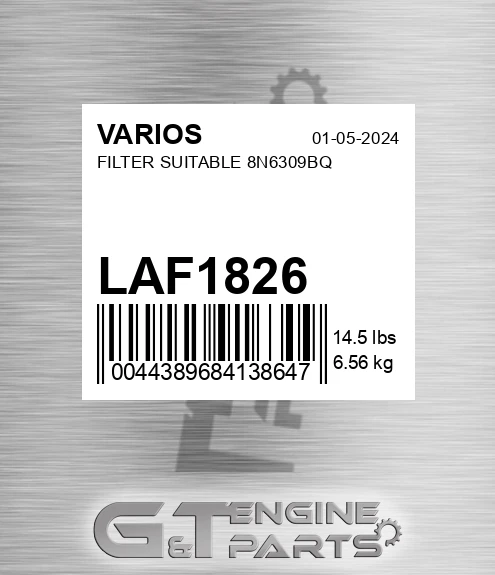 LAF-1826 Filter Suitable 8n6309bq for VARIOS