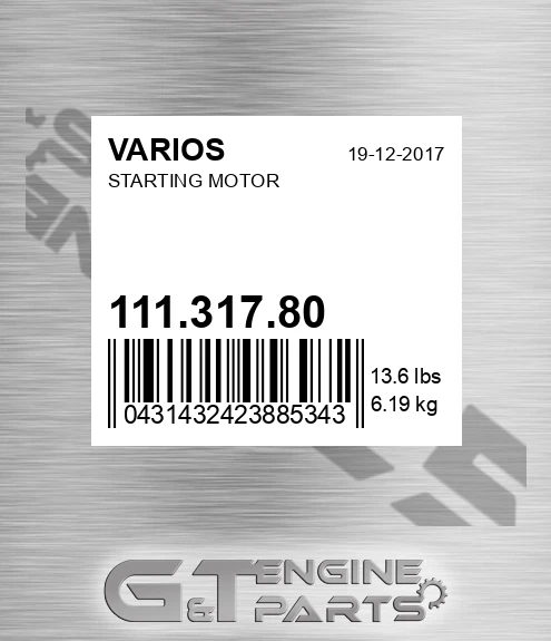 111.317.80 Starting Motor