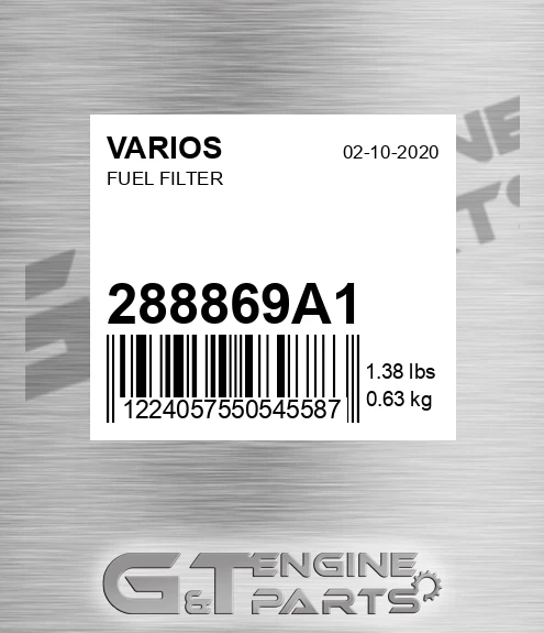 288869A1 Fuel Filter