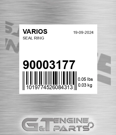 90003177 Seal Ring for VARIOS