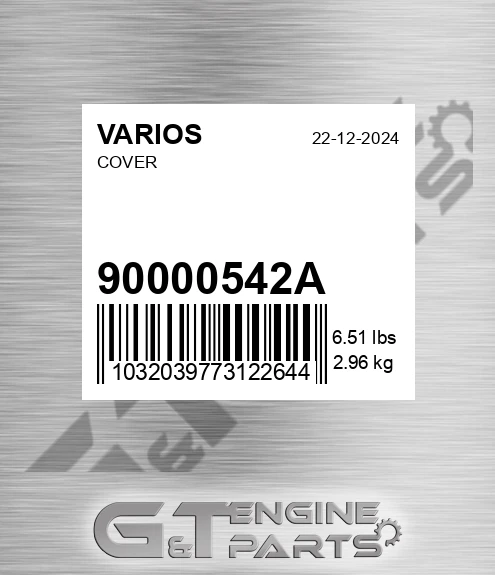 90000542A Cover for VARIOS