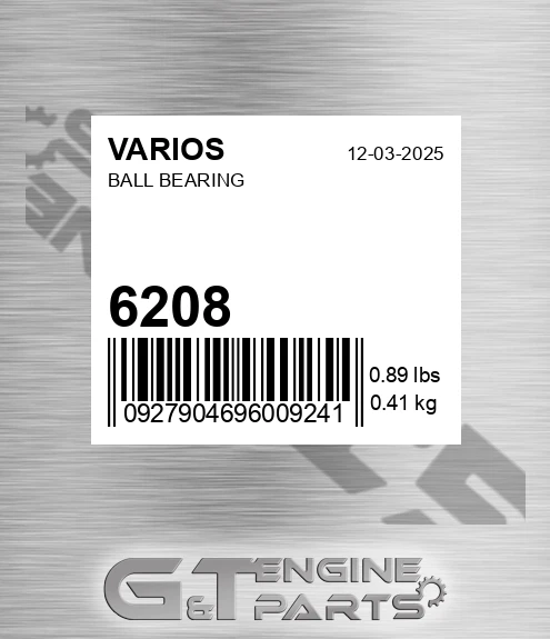 6208 VARIOS Ball Bearing