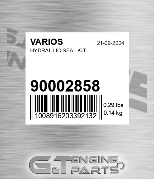 900.02858 Hydraulic Seal Kit for VARIOS