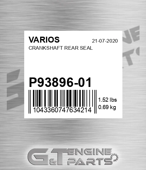 P93896-01 Crankshaft Rear Seal