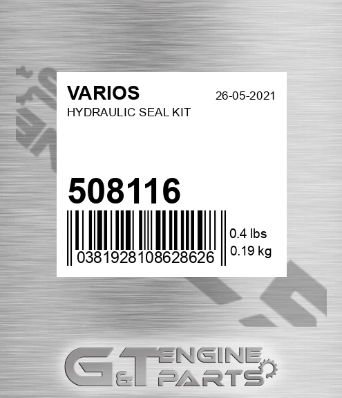 508116 Hydraulic Seal Kit