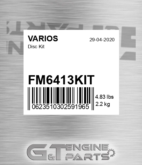FM6413KIT Disc Kit