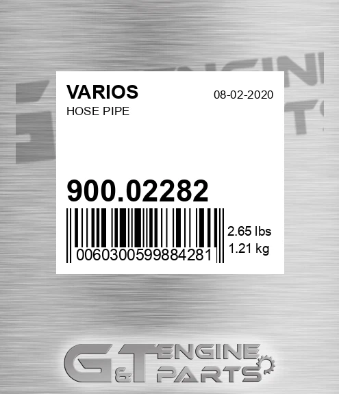 900.02282 Hose Pipe