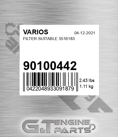 901.00442 Filter Suitable 5516183