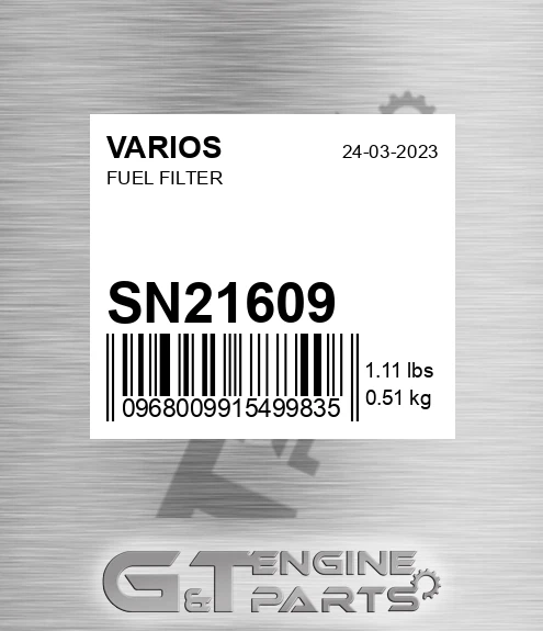 SN21609 Fuel Filter for VARIOS