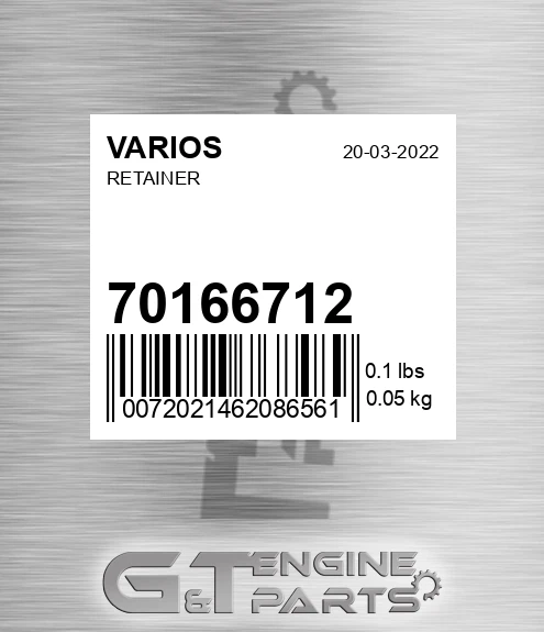 70166712 Retainer